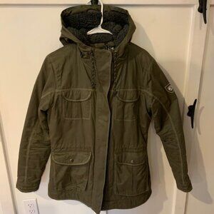 Kuhl Fleece-Lined Luna Jacket - Olive/Deepe Taupe size M